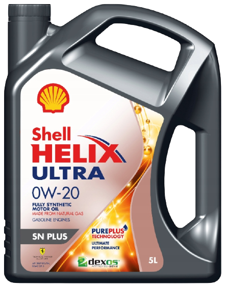 Моторное масло SHELL 0W20 HELIX ULTRA SN PLUS, 5л
